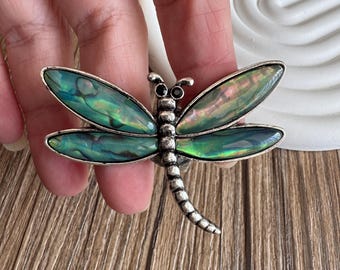 Handcrafted Dragonfly Shell Alloy Knob Handle-GB095