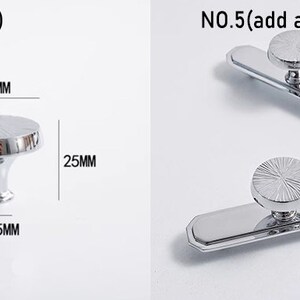 Krommade mässingshandgjorda lådknoppar/byråknoppar/skåpshandtag/möbelbeslag, CP-1720 NO.5