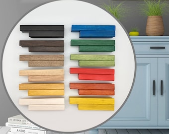 Modern Simple multicolour Wood Pull Dresser Pull cabinet Dresser Knobs pull / Dresser Pull  CP-1139
