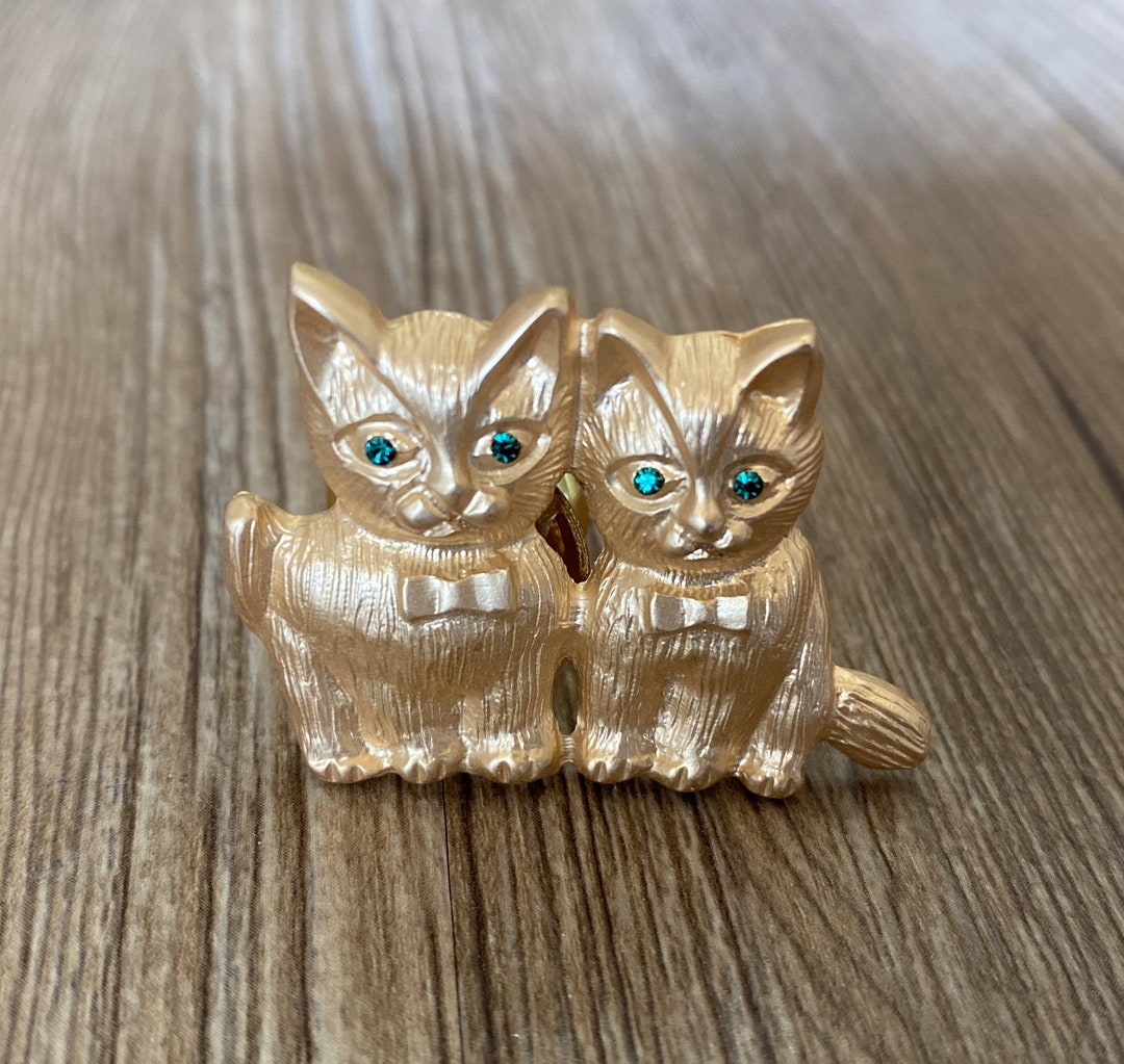 Matte Golden Cat Drawer Knobs / Cat / Gothic Home Decor / Animal Shaped Drawer Knobs