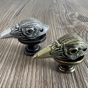 Crow's Head drawer knobs / Crow's Head cabinet / Gothic Home Decor / Animal Shaped drawer knobs / Furniture Hardware,Z-1029