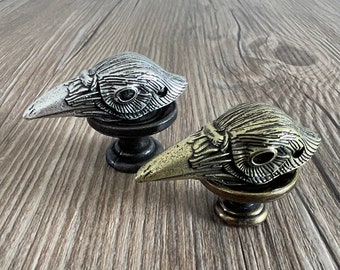 Crow's Head drawer knobs / Crow's Head cabinet / Gothic Home Decor / Animal Shaped drawer knobs / Furniture Hardware,Z-1029