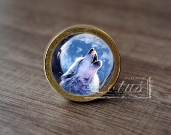 Wolf—Handmade Vintage Antique Drawer Knobs Pulls Handles/Dresser Knobs Cabinet Pull handles / Furniture Hardware