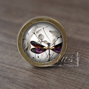 Dragonfly—Handmade Vintage Antique Drawer Knobs Pulls Handles/Dresser Knobs Cabinet Pull handles / Furniture Hardware