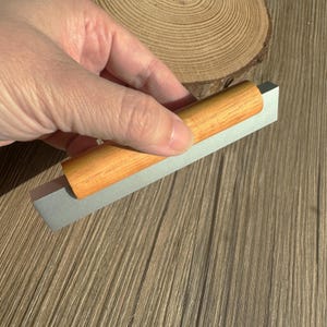 Modern Enkel Trähandtag Kommodhandtag Skåp Byråhandtag / Byråhandtag, CP-995