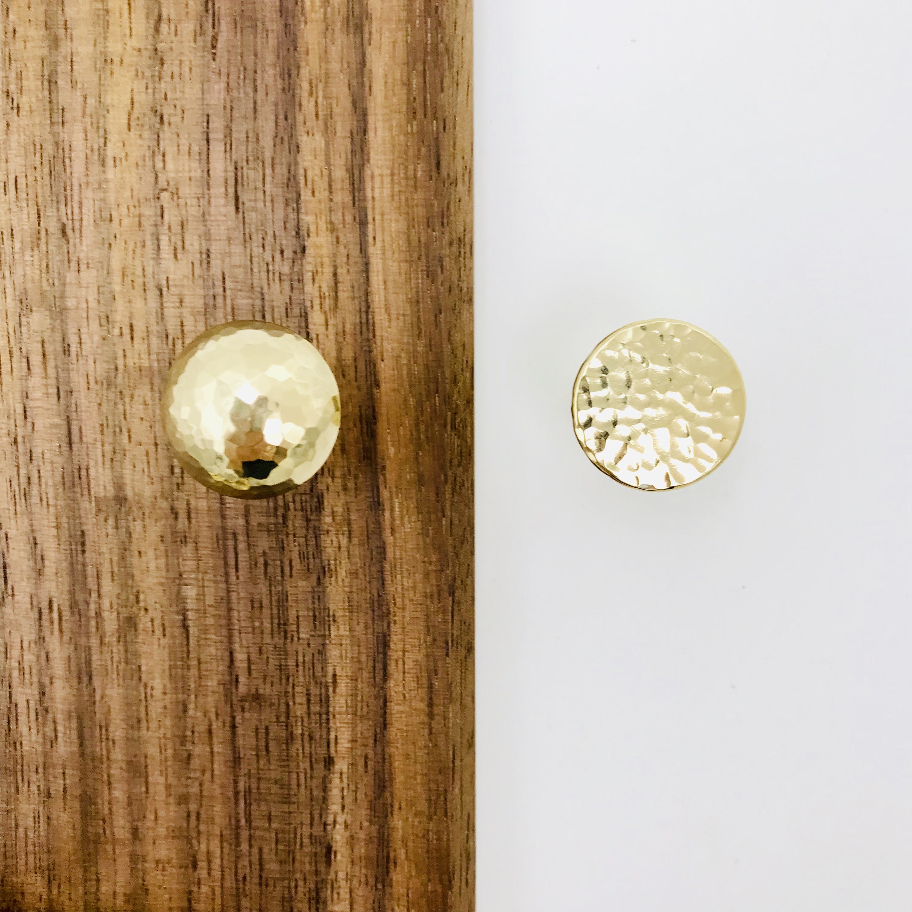 Hammered Brass Sphere Full Copper Solid Handmade Drawer Knobs Etsy UK