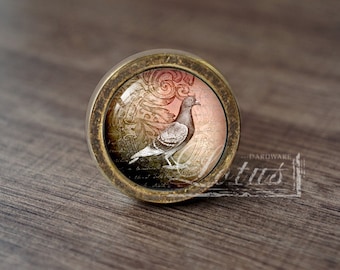 Pigeon—Handmade Vintage Antique Drawer Knobs Pulls Handles/Dresser Knobs Cabinet Pull handles / Furniture Hardware