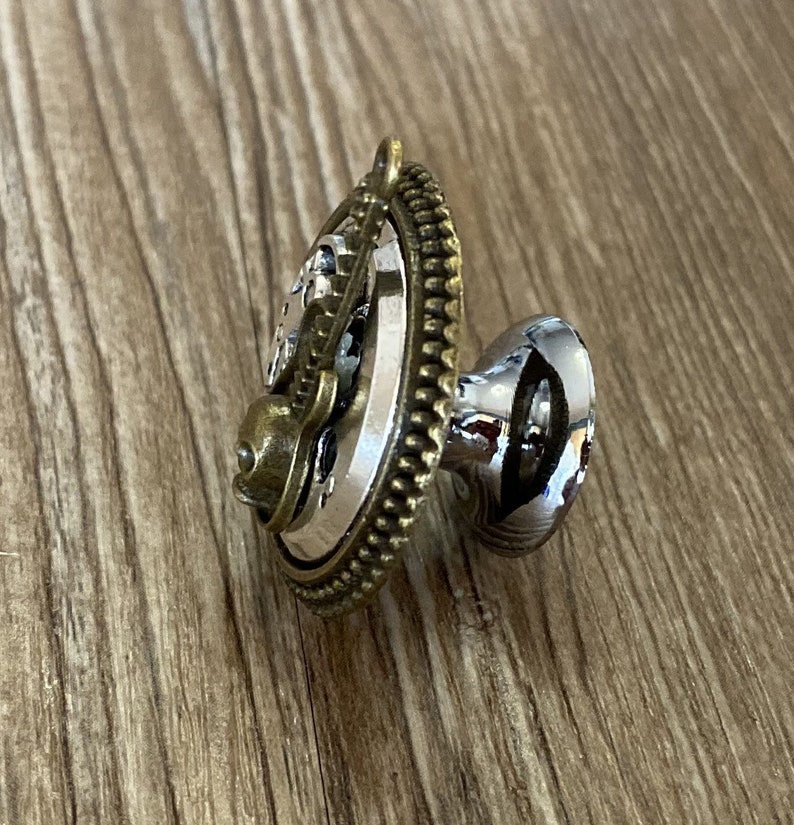 Brass Gear Skull Guitar Drawer Knobs / Gear Skull Guitar Etsy