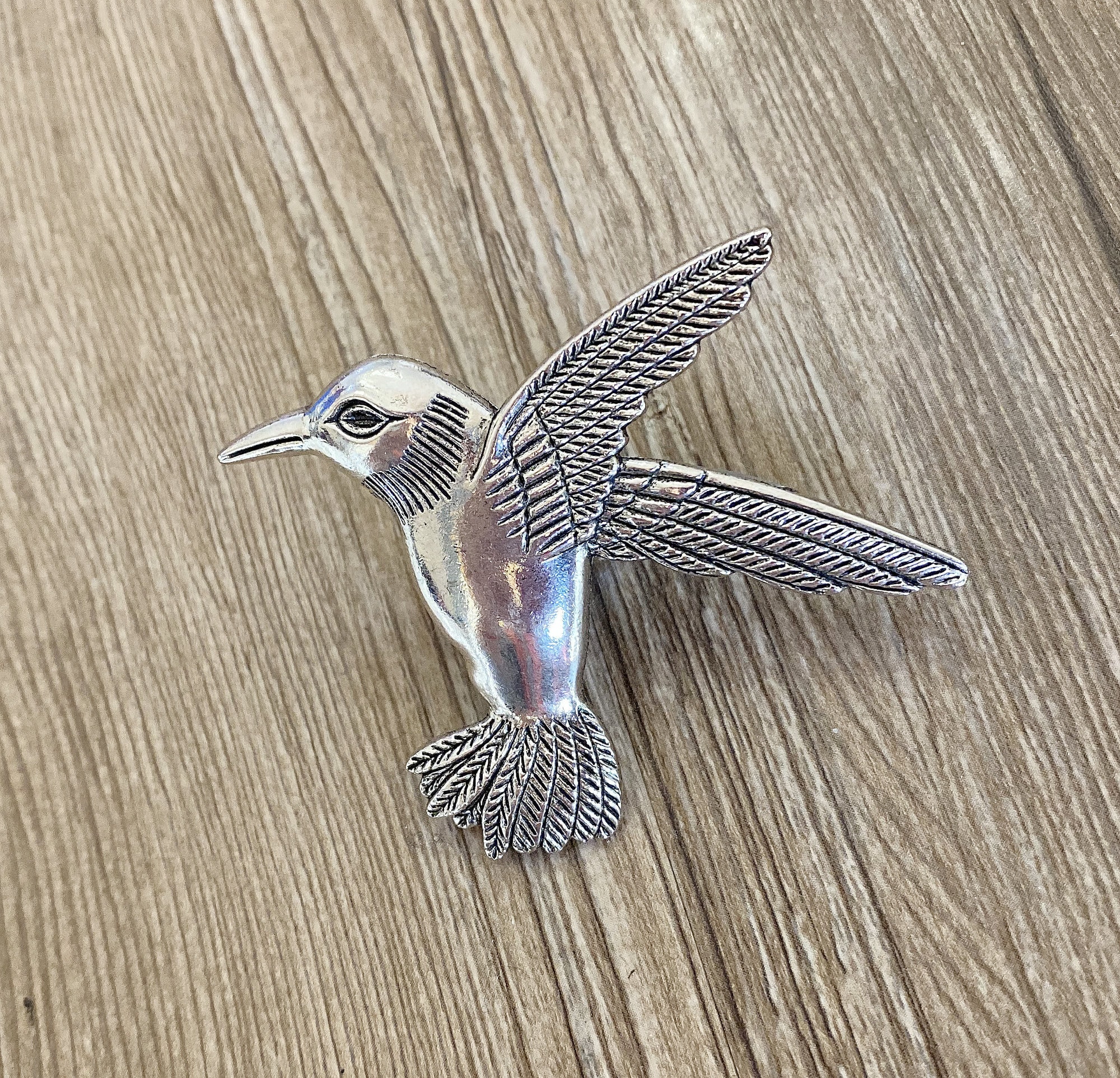 Poignée En Zinc Dorée – Forme Oiseau, 62x25x30mm, Pour Meuble Ou Tiroir