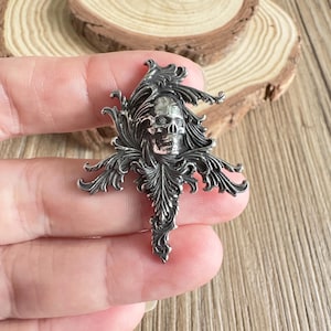 skull drawer knobs /Punk/Hip-hop/Stainless steel knob/Gothic Home Decor /Skull Furniture / Furniture Hardware,Z-1166