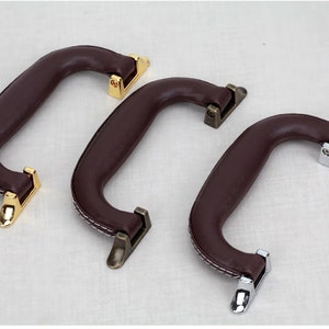 Retro PU Leather Luggage handles Door Handles For Cabinet Wardrobe Cupboard Drawer Pull Furniture Hardware Luggage accessories,CP-1065 image 5