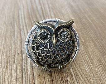 Bronze Owl drawer knobs /Owl cabinet / Gothic Home Decor / Animal Shaped drawer knobs / Furniture Hardware,Z-440