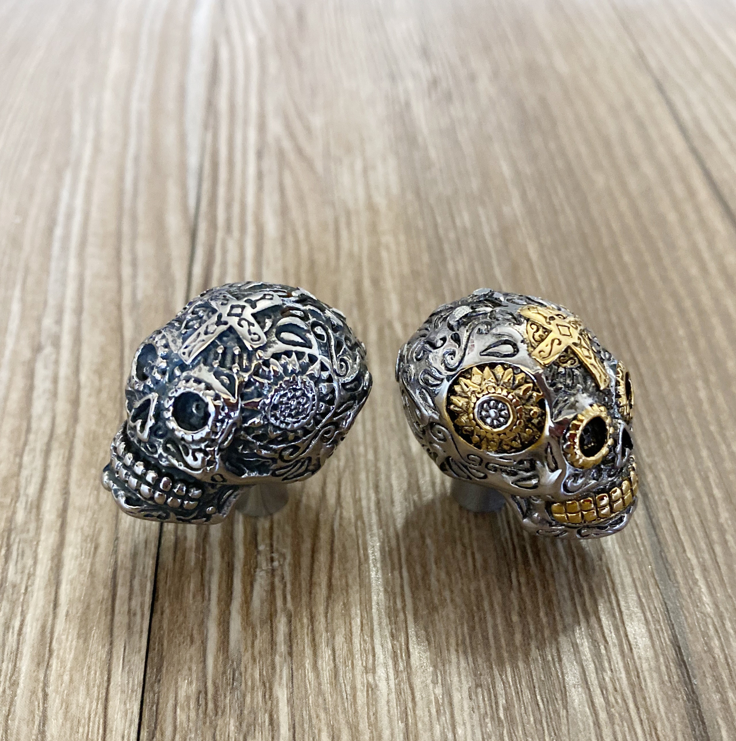 Gothic Skull Knobs 3D Titanium Steel Knobs / Dresser Etsy