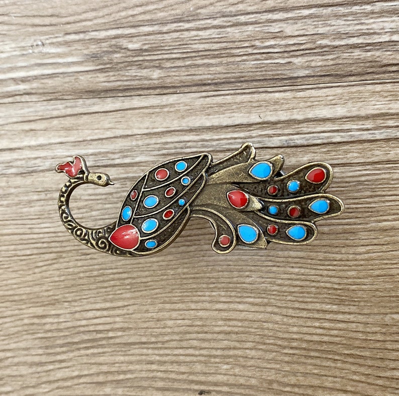 Bronze Peacock drawer knobs Peacock Cabinet Gothic Home Decor Animal Shaped drawer knobs Furniture Hardware,Z-490