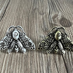 Moth drawer knobs /Butterfly cabinet / Gothic Home Decor / Animal Shaped drawer knobs / Furniture Hardware,Z-1019