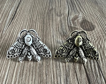 Moth drawer knobs /Butterfly cabinet / Gothic Home Decor / Animal Shaped drawer knobs / Furniture Hardware,Z-1019