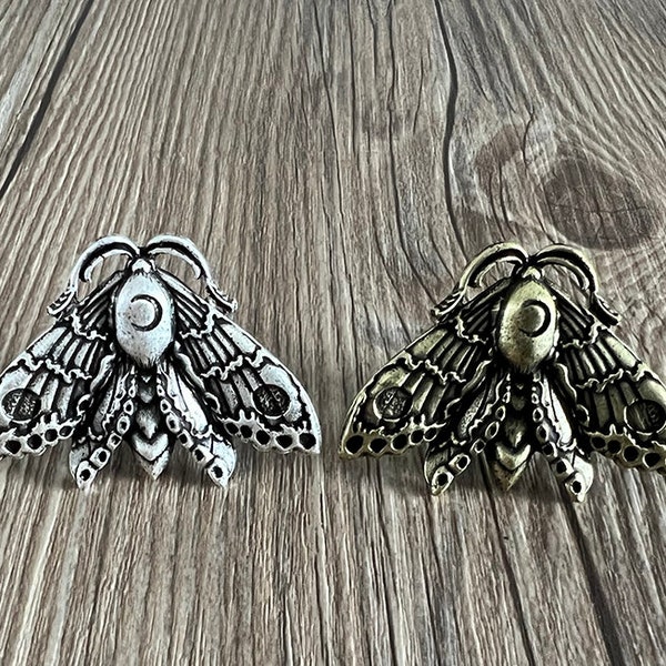 Moth drawer knobs /Butterfly cabinet / Gothic Home Decor / Animal Shaped drawer knobs / Furniture Hardware,Z-1019