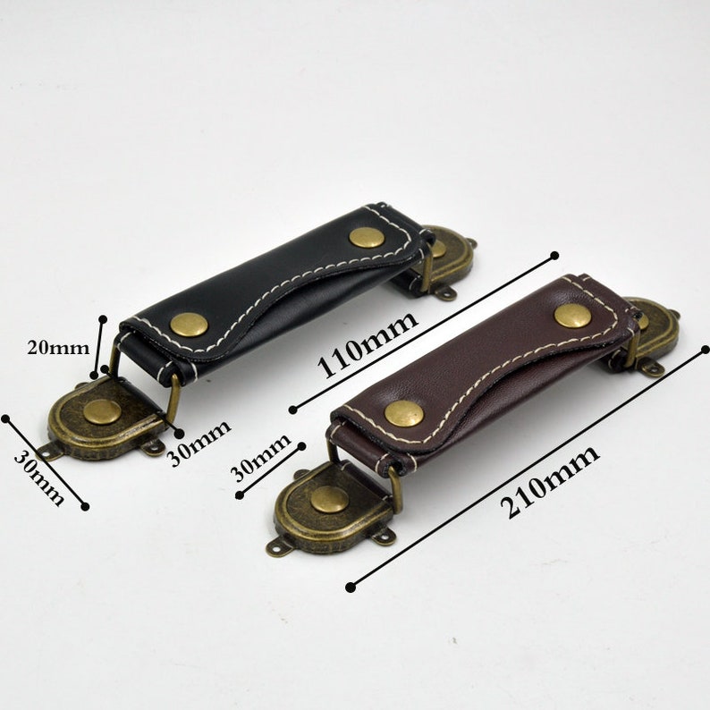 Retro PU Leather Luggage handles Door Handles For Etsy