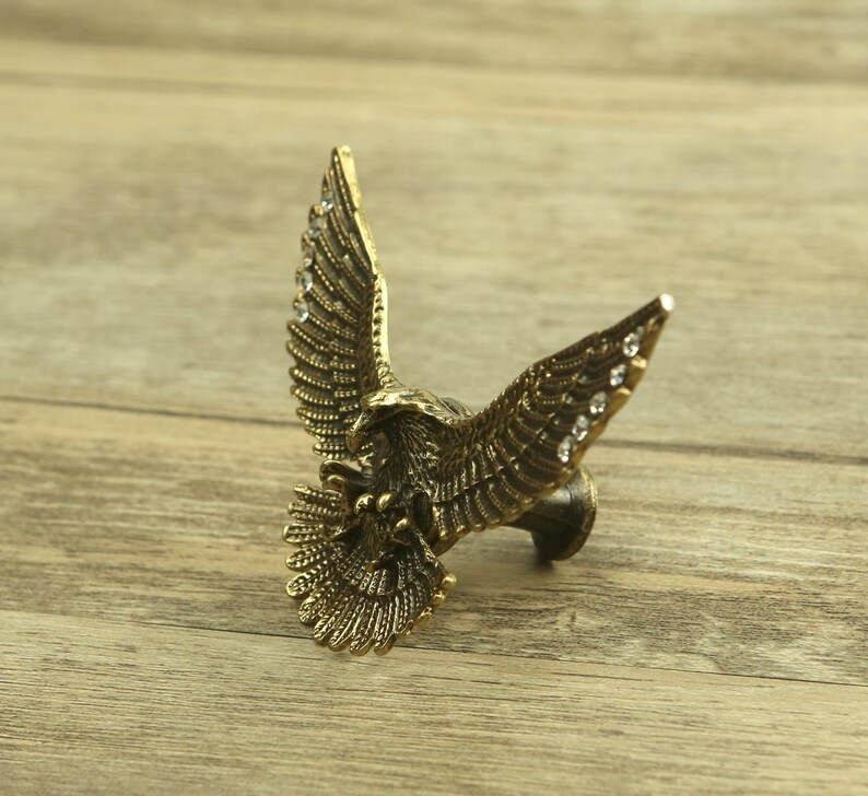 Brass Eagle drawer knobs / Eagle / Gothic Home Decor / Etsy