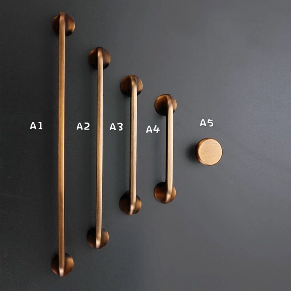 Champagne Bronze Modern Handle Dresser Pulls Knob / Etsy