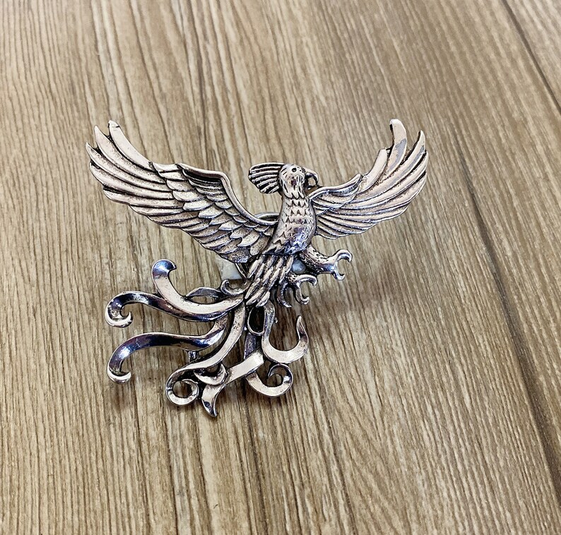 Silver Phoenix Drawer Knobs / Phoenix / Gothic Home Etsy