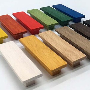 Modern Simple multicolour Wood Pull Dresser Pull cabinet Dresser Knobs pull / Dresser Pull  CP-1090