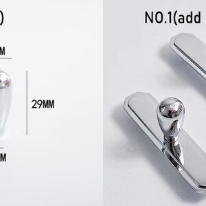 Krommade mässingshandgjorda lådknoppar/byråknoppar/skåpshandtag/möbelbeslag, CP-1720 NO.1