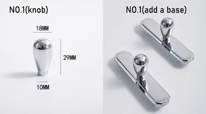 Krommade mässingshandgjorda lådknoppar/byråknoppar/skåpshandtag/möbelbeslag, CP-1720 NO.1