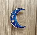Enamel Moon and Stars drawer knobs / Starry sky cabinet / Gothic Home Decor / Furniture Hardware,Z-839