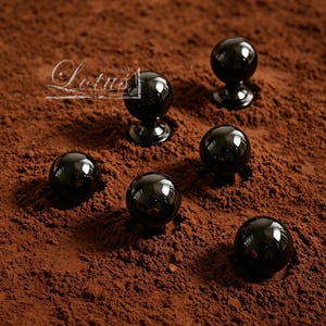 Plating Brass Solid Black Coffee Ball Handmade  Drawer Knobs Pulls Handles/Dresser Knobs Cabinet Pull handles / Furniture Hardware, CP-1724