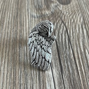 Silver Bronze Owl drawer knobs / Owl cabinet / Gothic Home Decor / Animal Shaped drawer knobs / Furniture Hardware,Z-1034