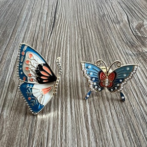 Enamel Butterfly Gather Honey drawer knobs / Butterfly Gather Honey cabinet / Gothic Home Decor / Furniture Hardware,Z-988