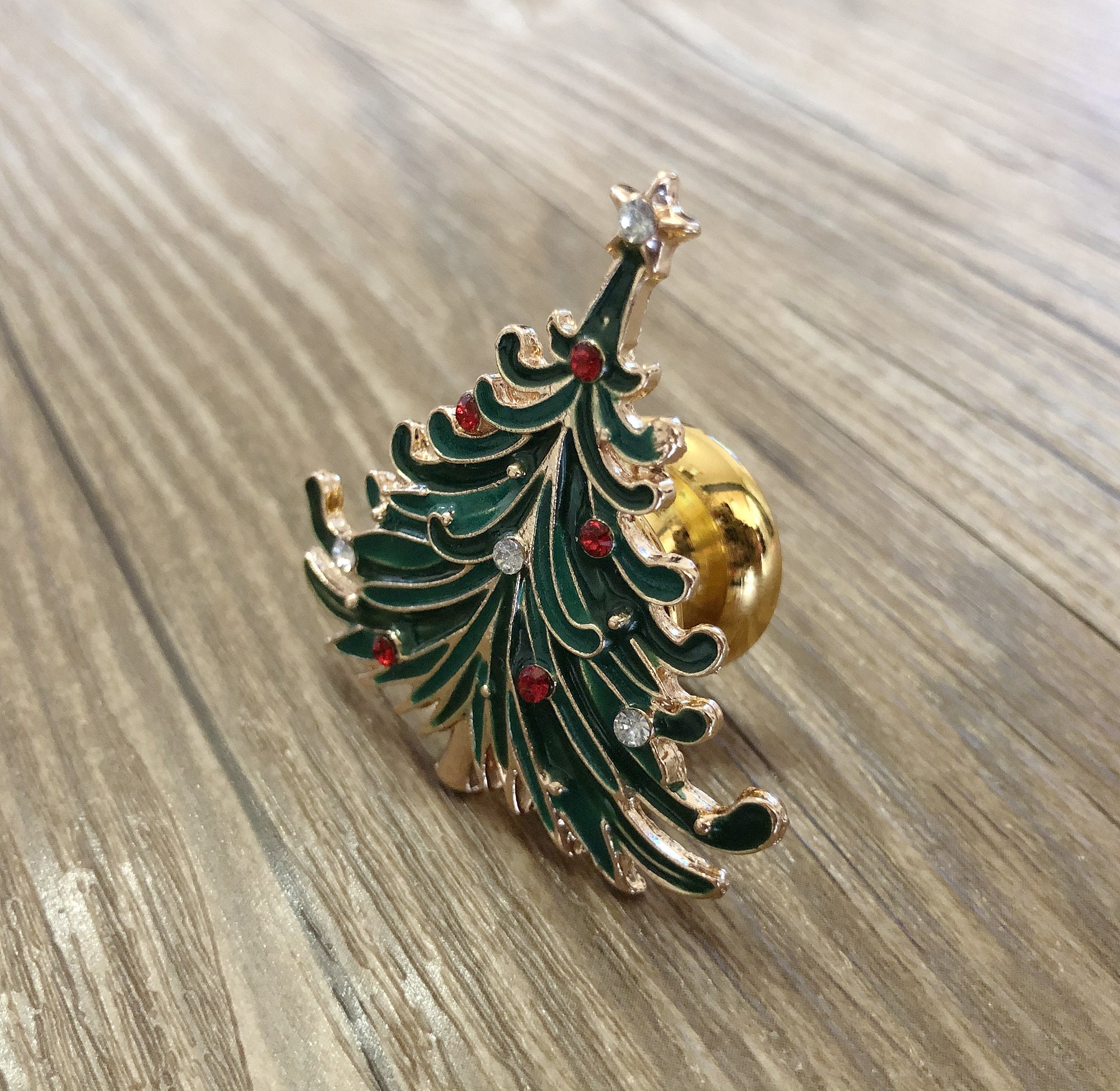 Enamel Christmas Tree Drawer Knobs / Christmas Tree Cabinet / - Etsy