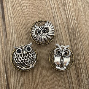 Silver Owl drawer knobs / Owl cabinet / Gothic Home Decor / Animal Shaped drawer knobs / Furniture Hardware,Z-413