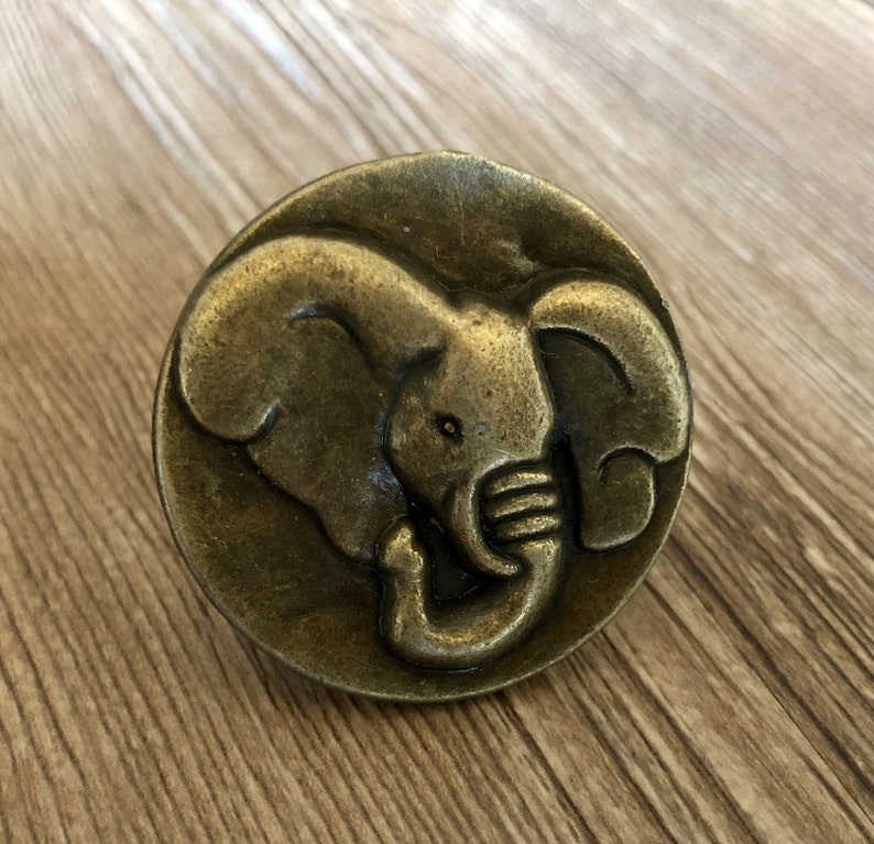 Brass Elephant Drawer Knobs / Elephant / Gothic Home Etsy