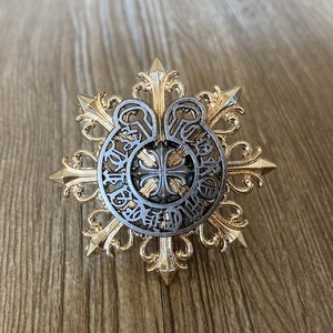 Boutons de tiroir Punk Cross Rivet/armoire en dentelle argentée ancienne/boutons d&#39;armoire Punk/boutons de meubles de rivière en argent, Z-740