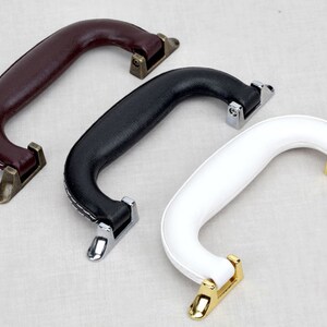Retro PU Leather Luggage handles Door Handles For Cabinet Wardrobe Cupboard Drawer Pull Furniture Hardware Luggage accessories,CP-1065 image 2