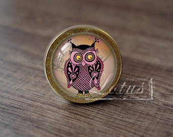 Owl—Handmade Vintage Antique Drawer Knobs Pulls Handles/Dresser Knobs Cabinet Pull handles / Furniture Hardware