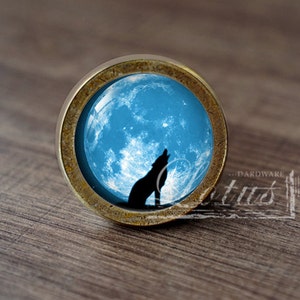 Wolf—Handmade Vintage Antique Drawer Knobs Pulls Handles/Dresser Knobs Cabinet Pull handles / Furniture Hardware