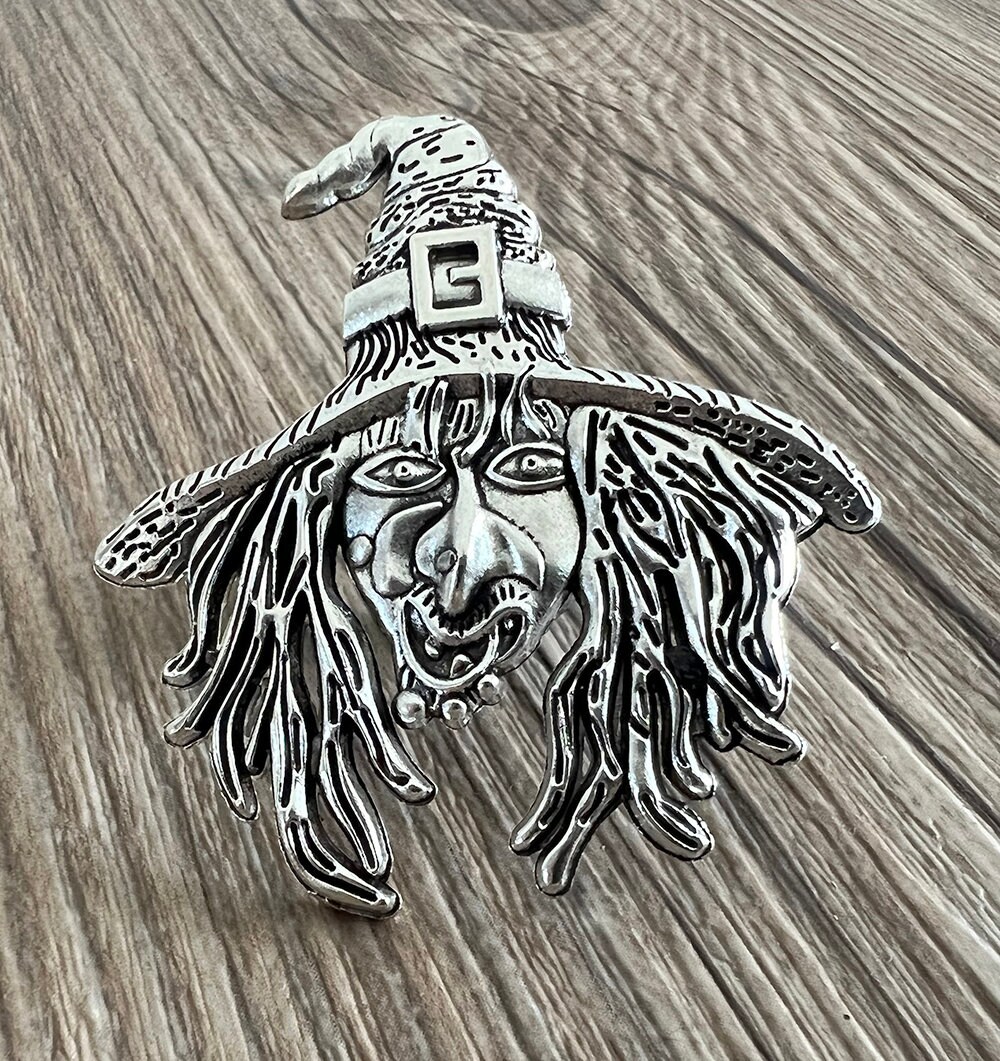 Silver Witch drawer knobs /Witch cabinet / Gothic Home Decor / Animal Shaped drawer knobs / Furniture Hardware,Z-1063