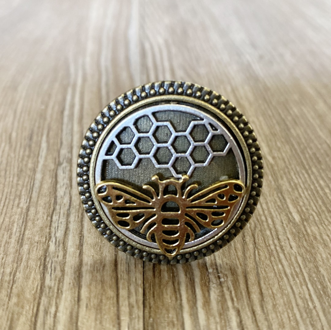 Brass Gear Honeycomb Drawer Knobs / Honeycomb Cabinet