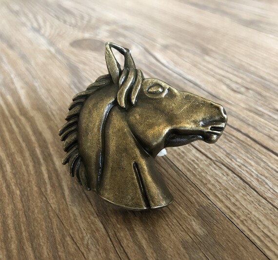Bronze Horse Drawer Knobs Horse Cabinet Gothic Home Decor Etsy