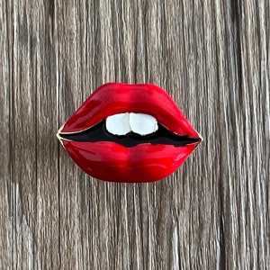 Enamel Red Lips drawer knobs / Red Lips cabinet / Gothic Home Decor / Furniture Hardware,Z-975 image 6