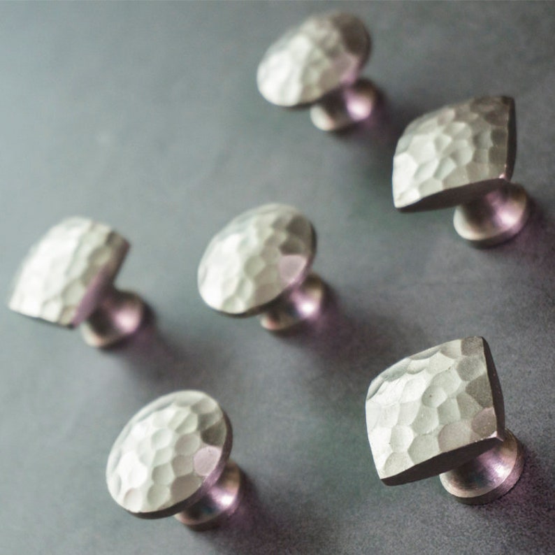 Iron Silver Antique Knobs Drawer Knob Dresser Knobs Etsy