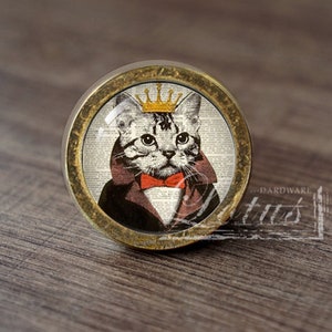 cat—Handmade Vintage Antique Drawer Knobs Pulls Handles/Dresser Knobs Cabinet Pull handles / Furniture Hardware