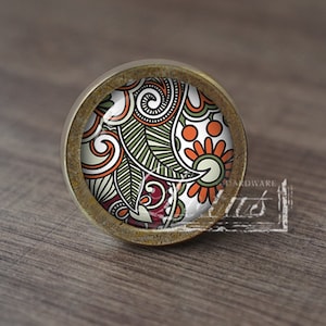 Paisley—Handmade Vintage Antique Drawer Knobs Pulls Handles/Dresser Knobs Cabinet Pull handles / Furniture Hardware