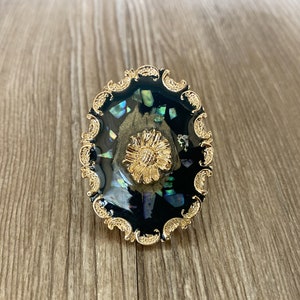 Enamel Sunflower drawer knobs / Sunflower cabinet / Gothic Home Decor / Furniture Hardware,Z-784