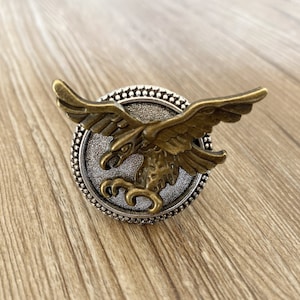 Puxadores de gaveta em forma de águia em latão / Armário com águia / Decoração gótica para casa / Puxadores de gaveta em formato de animal / Ferragens para móveis, Z-412