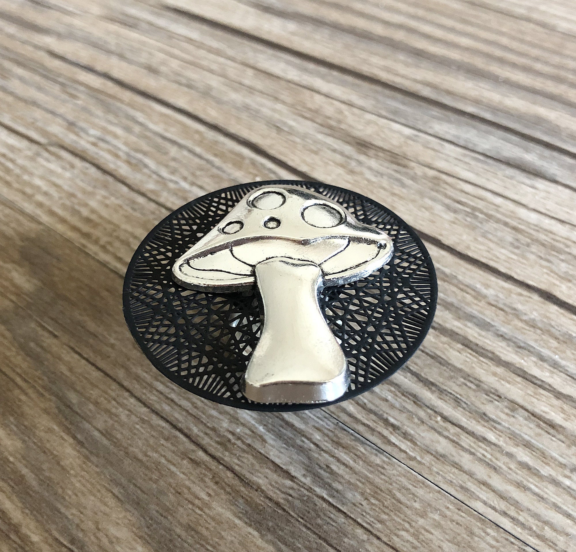 Silver Mushroom Drawer Knobs / Mushroom / Gothic Home Etsy