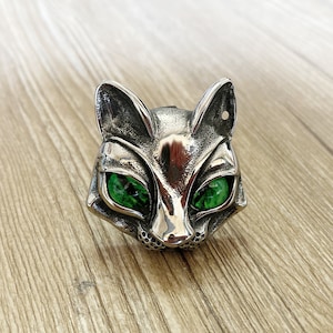Antique Silver Vintage Cat drawer knobs / Cat cabinet / Gothic Home Decor / Animal Shaped drawer knobs / Furniture Hardware,Z-456